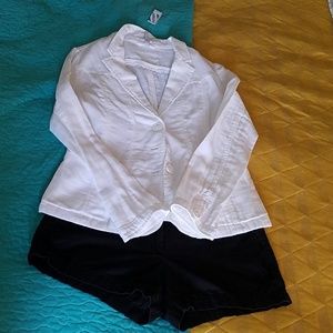 Old navy white linen blazer moving sale